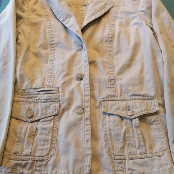 Eddie Bauer Womens Cotton XL  Button Down Long Sleeve Three Front Pockets Jacket - Picture 2 of 7